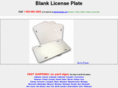 blanklicenseplates.net