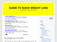 guidetoquickweightloss.com