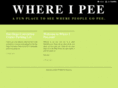 whereipee.com