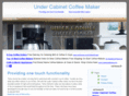undercabinetcoffeemaker.net