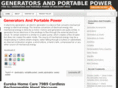 generatorsandportablepower.com