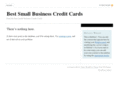 bestsmallbusinesscreditcards.net