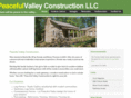 peacefulvalleyconstruction.com