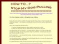 stopmydogpulling.com