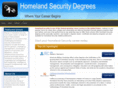 homelandsecuritydegrees.net