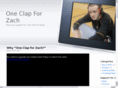 oneclapforzach.com