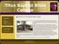 titusbaptistbiblecollege.org