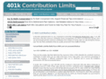 401kcontributionlimits.org