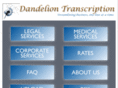 dandeliontranscription.com