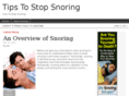 tipstostopsnoring.org