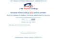 246phonelookup.com