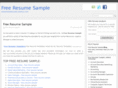 freeresume-sample.com