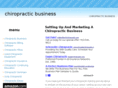 chiropracticbusinessadvice.com