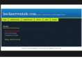 becknerrentals.com