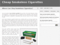 cheapsmokelesscigarettes.net