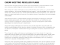 cheaphostingresellerplans.com