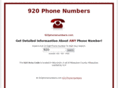 920phonenumbers.com