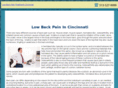 lowbackpaintreatmentcincinnati.com