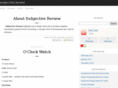 subjectivereview.com