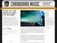 cardboardmusic.net