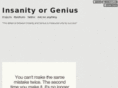 insanityorgenius.com