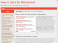 howtosaveforretirement.com