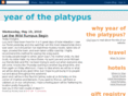 yearoftheplatypus.com
