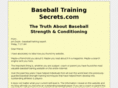 baseballtrainingsecrets.com