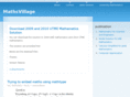 mathsvillage.com