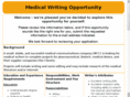 medicalwritingopportunity.com
