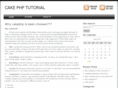 cakephptutorial.com