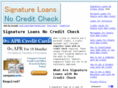 signatureloansnocreditcheck.net