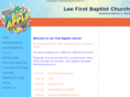leefirstbaptistchurch.org