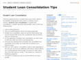 studentloanconsolidationtips.net