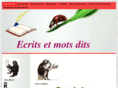 ecritsetmotsdits.com