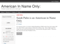 americaninnameonly.com