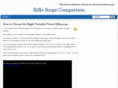 riflescopecomparison.net