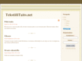 tekstiilitaito.net