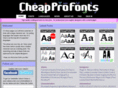 cheapprofonts.com