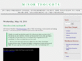 minorthoughts.com