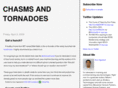 chasmsandtornadoes.com