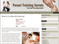 parenttrainingsecrets.com