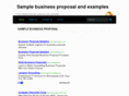 samplebusinessproposal.org