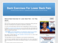 backexercisesforlowerbackpain.com