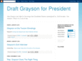 draftgraysonforpresident.com
