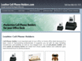 leathercellphoneholders.com