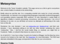 metasyntax.net