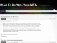 whattodowithyourmfa.com