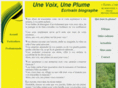 unevoixuneplume.com
