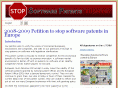 stopsoftwarepatents.eu